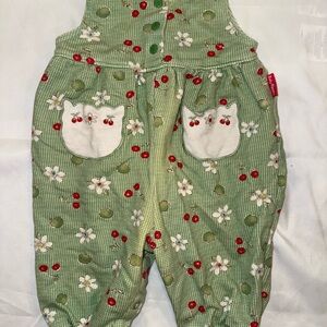 Vintage OshKosh Baby B'gosh Green Floral Bodysuit 3-6 months